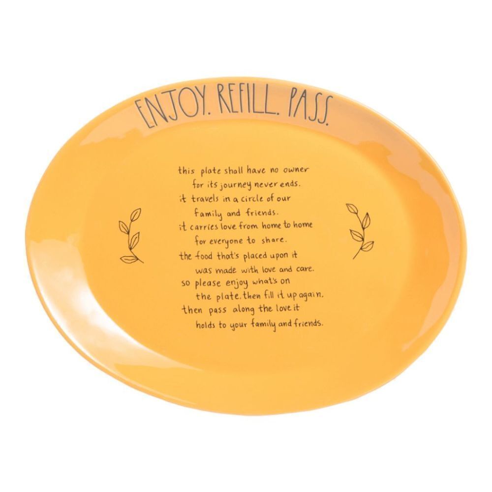 RAE DUNN
Enjoy The Refill Traveling Platter